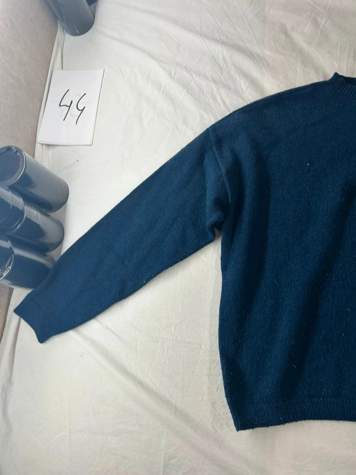 Suéter oversized almae azul marinho vintage em viscose – photo 4